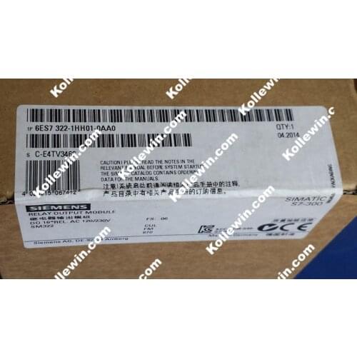 NEW Original 6ES7322-1HH01-0AA0 Digital Output Module, ReLay Contacts,1 X 20 PIN 6ES7 322-1HH01-0AA0, SIMATIC 6ES73221HH010AA0