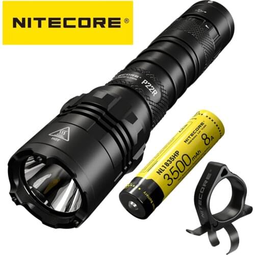 Original NITECORE P22R flashlight CREE XHP35 HD LED 1800 lumens USB-C Rechargeable for Law Enforcement, self defense Torch