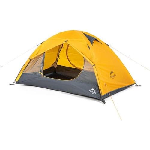 2 People Ultralight 20D Camping Tent Outdoor Cycling Trekking Hiking Backpacking Tents Waterproof PU4000 Green Orange