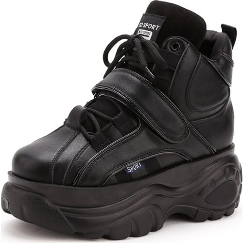 Casual Shoes Womens Trends Increase Sports Shoes Thick Soles and High Uppers Increase Womens Vulcanize Shoes