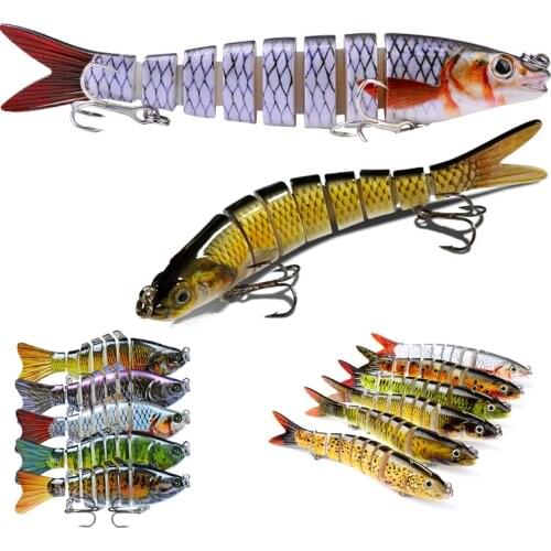 10cm 15.5g swimbait lure Multi Jointed fish Segment Swimbait Crankbait Hard Bait Slow Isca Artificial Lures Rated