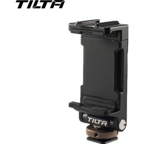 TILTA Adjustable Phone Mounting Bracket with Cold Shoe Mount Phone Clamp for camera setup video shooting