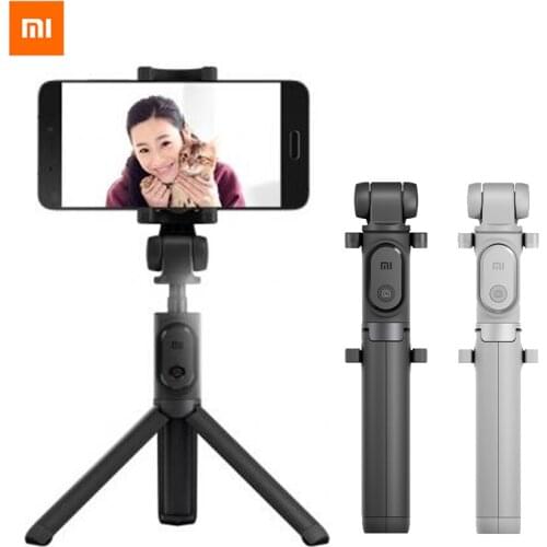 Original Xiaomi Foldable Tripod Selfie Stick Bluetooth Selfiestick With Wireless Shutter Selfie Stick For Xiaomi iPhone Android