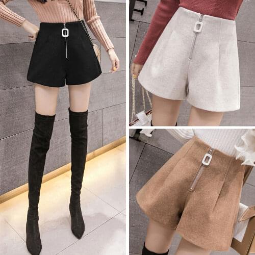 Shorts Women Autumn Winter Shorts Women Loose High Waist Casual Pants Ropa Mujer