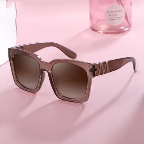 Fashion Vintage Square Polarized Sunglasses Women Men Luxury Brand Designer Popular Travel Big Frame Sun Glasses Mirror Shades