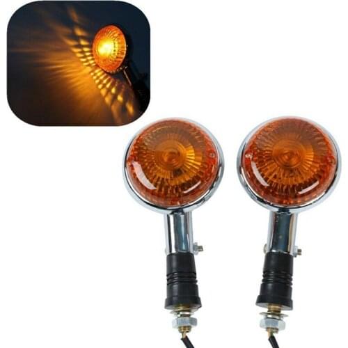 Motorcycle Clear/Orange Turn Signal Indicator Blinker Amber Light For Yamaha XV535 XV920 Virago XV1100 XVS650 XVS 400 650 1000