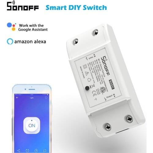 SONOFF Basic R2 Wifi Timer Smart DIY Mini Switch Support EWelink APP Wireless Home Automation Compatible With Google Home Alexa
