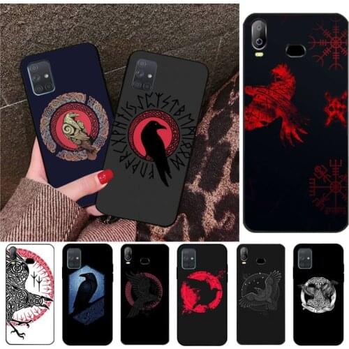 Viking Ragnars Raven TPU Soft Silicone Phone Case Cover For Samsung A10 A20 A30 A40 A50 A70 A80 A71 A91 A51 A6 A8 2018