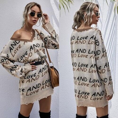 Woman sweaters mujer suéteres v-neck sweater women pull femme chandails fall 2020 women clothing pullover winter long streetwear
