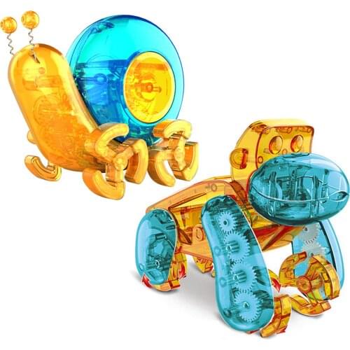 1pcs New Product DIY Solar Self-installed Snail Orangutan Robot Music Flower Pot Scientific Experiment Educational Toy Rohde