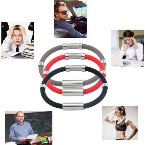 4-Color Wireless Anti-static Bracelet Negative Ion Silicone Sports Outdoor Men Women Basketball Bracelet Wrist Strap