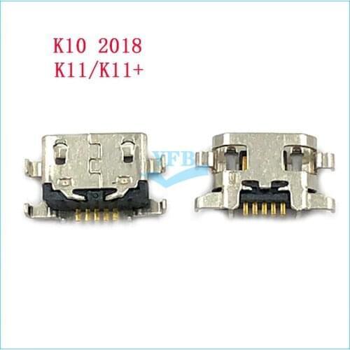 50pcs For LG K10 2018 K11 K11 Plus Micro USB Plug Charging Port Connector Socket