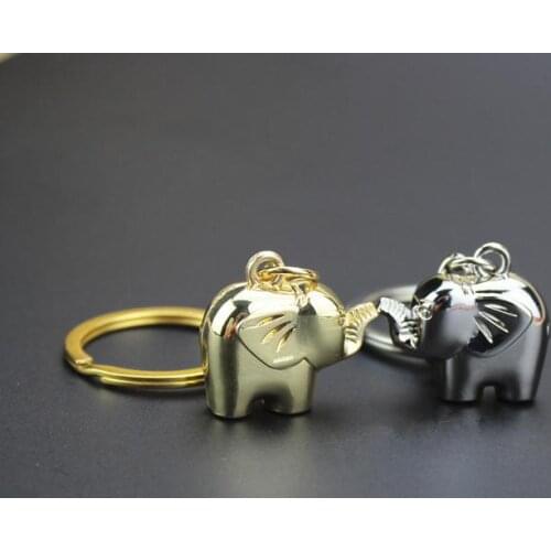 500pcs/lot lovely zinc alloy elephant keychain indian wedding party door gifts, baby baptism christening favors SN1066