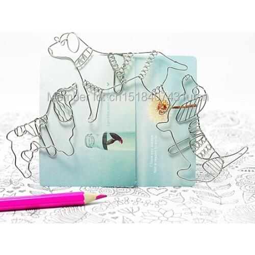A83 DOGS SET/3 PAPER CLIP PRACTICAL/NOVELTY/CREATIVE STAINLESS HAND-MADE ART CRAFTS WEDDING&BIRTHDAY&HOME&OFFICE&GIFT&PRESENT