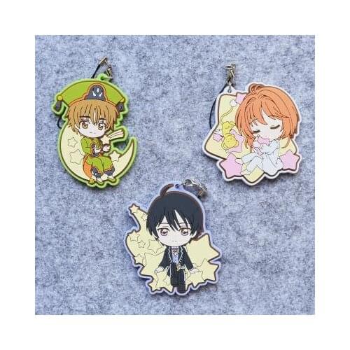 Anima Card Sakura Card Captor Sakura Resin Keychain Keyring Llavero Pendant