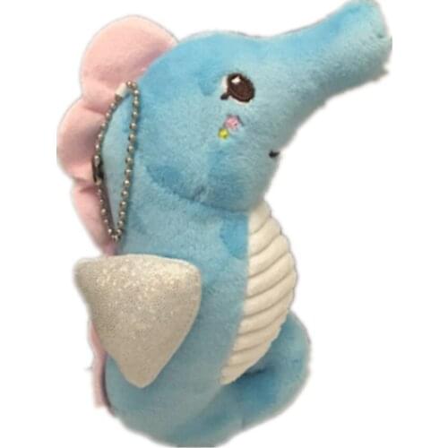 BIG 15CM Approx. Stuffed Sea Horse Toy Doll ; Key Clip String Pendant Plush Toy Doll