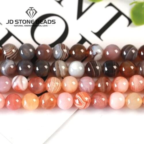 Natural Persian Agates High Quality Lace Agate Beads 6 8 10 12 14mm Pick Size For Jewelry Making New Beads Bracelet Accessory