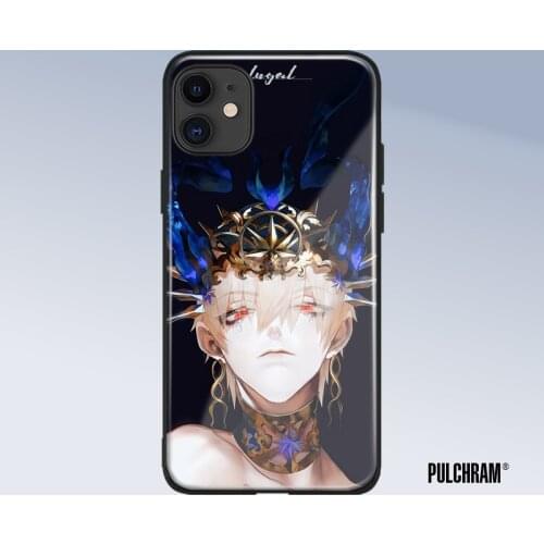 Gilgamesh anime fate glass phone case for iPhone 6 6s 7 8 x xr xs 11 pro max Samsung S note 8 9 10 20 Plus cover shell