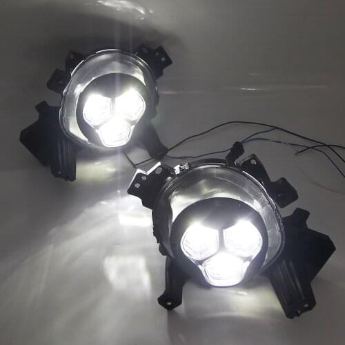 CSCSNL 1Set LED Daytime Running Light 12V Car DRL Fog Lamp Waterproof Driving lamp Fog light For KIA Soul 2017 2018 2019