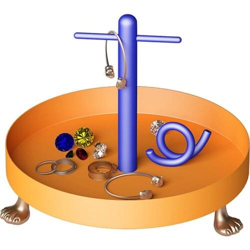 Jewelry Display Holder Minimalist Great Gift For Friends Portable Durable Resin Fashionable High-capacity Ins Style Storage Box