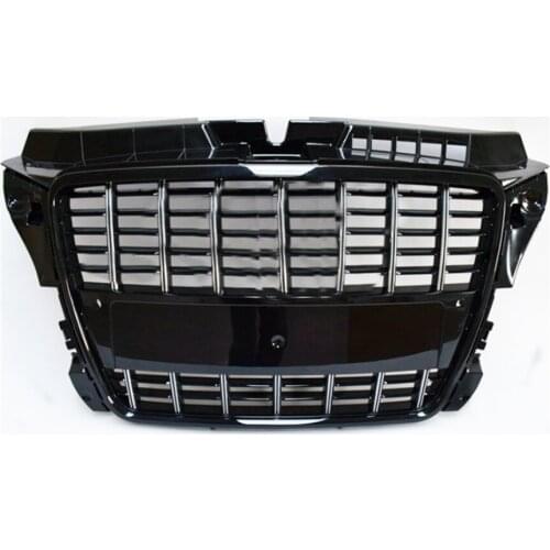 For A3/S3 Style Front Bumper Grille Hood Grill for Audi A3/S3 8P 2009 2010 2011 2012 2013 High Quality Car Accessories