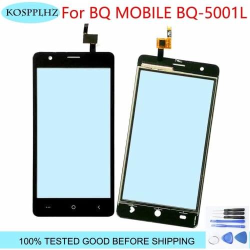 For BQ Mobile BQ-5001L Contact Touch Screen Digitizer Touch Panel Lens Glass Panel For BQ 5001L BQ5001L Touch Glass + Tools&Tape