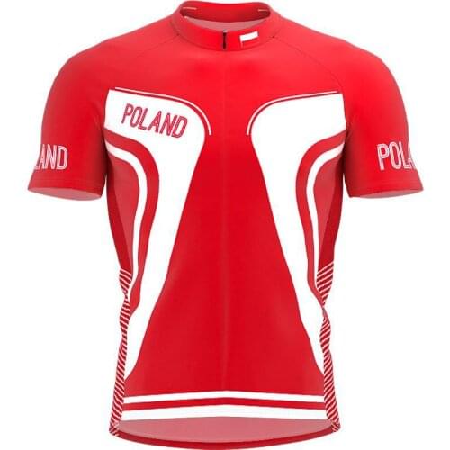 2021 new poland multiple choices Summer Cycling Jersey Team Men Bike Road Mountain Race Tops Riding Bicycle Wear Bike clothing