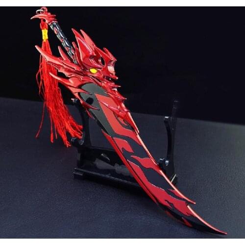 Alloy Sword Assassin Peripheral Model Game Props Blood Blade Deep Magic Metal Pendant Bar Ornaments Creative Gifts Souvenir Toys