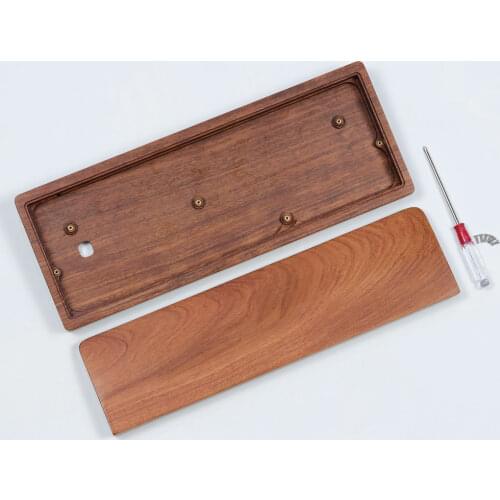 Gh60 poker 60% keyboard wood case Shell Faceu frame Black walnut Wood Scented RoseWood GH60 case rosewood zebar wood dz60 case