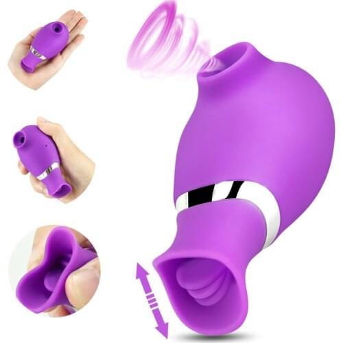 Clitoral Sucking Vibrator Clitoris For Women Stimulator Nipple Sucker Oral Tongue Licking Sex Toys For Adults