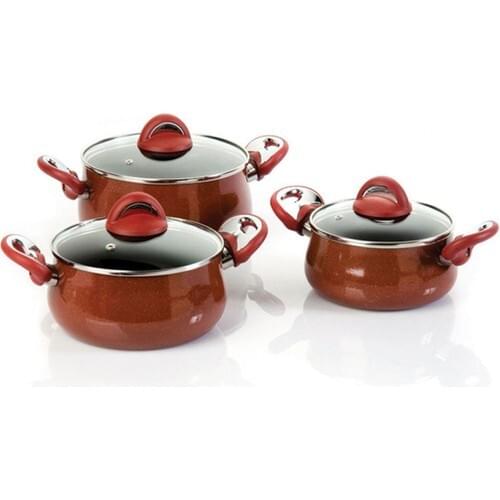 Crown Granite 6 Piece 3'lü Casserole Set