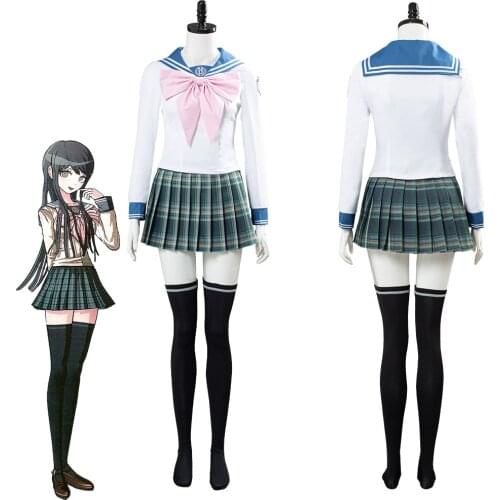 Danganronpa 3 SAYAKA MAIZONO Cosplay Costume Women Uniform Dress Outfits Halloween Carnival Costumes