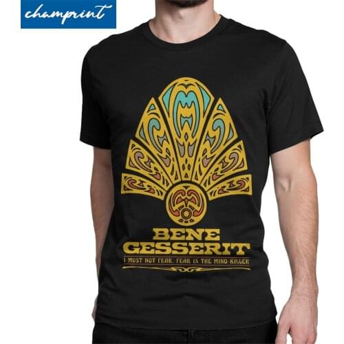 Dune Bene Gesserit Mens T Shirts Arrakis Science Fiction Casual Tee Shirt Short Sleeve Crewneck T-Shirts Cotton 6XL Clothing