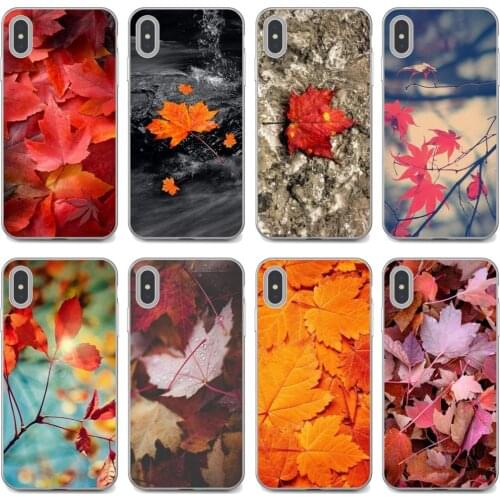 For Huawei Mate 20 30 40 7 8 9 10 Lite Pro P Smart 2018 2019 Plus G7 G8 Soft Covers Falling-Leaves-Maple-Leaf-autumn-Art