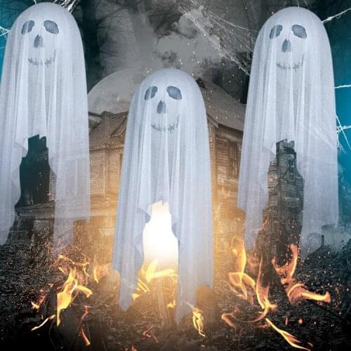 Halloween Party Scary Balloon White Ghost Balloon Decoration Black Ghost Halloween Decoration Supplies HL29