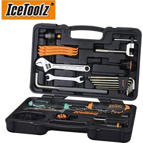 IceToolz Bicycle Multifunction Repair Tools Box Shop Set 82F4 Bike Repairment Tool Kits