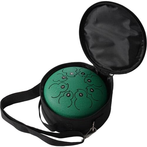 Hand Pan Tank Drum Adjustable Carry Pouch 5.5/6 inch Outside Pockets Percussion Parts Tongue Drum Shoulder Bag
