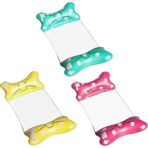 Swimming Pool Water Floating Hammock Floatable Floating Row Lounge Chair Beach Recliner Inflatable Mattress Pool Float Bed