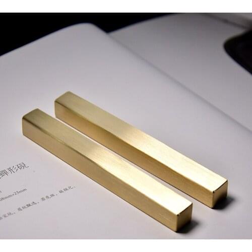 Portable Paperweights Student Brass Paperweights 2pcs Small Creative Metal Chinese Calligraphy Pen Ink Painting Paperweight