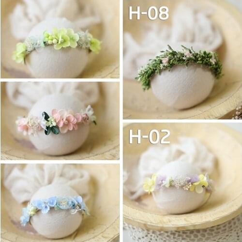 Newborn Baby Flower Headband Photography Props Infant Floral Headwears Fashion Photo Studio Hair Accessories