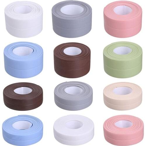Kitchen Sink Strong Self-Adhesive Tape Waterproof Mouldproof Tape Anti-Moisture Sticker Bathroom Wall Corner Line Sink Stickers