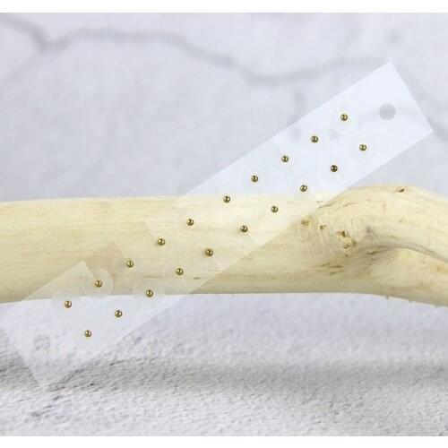 Clear Tape 24k Gold-plated Magnetic Bead Ear point application auricular press plaster ear seeds ear acupuncture