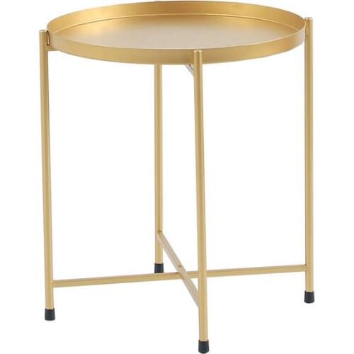 Nordic Bedside Storage Small Coffee Table Sofa Small Side Furniture Table Small Apartment Living Room Disassembly Folding Table