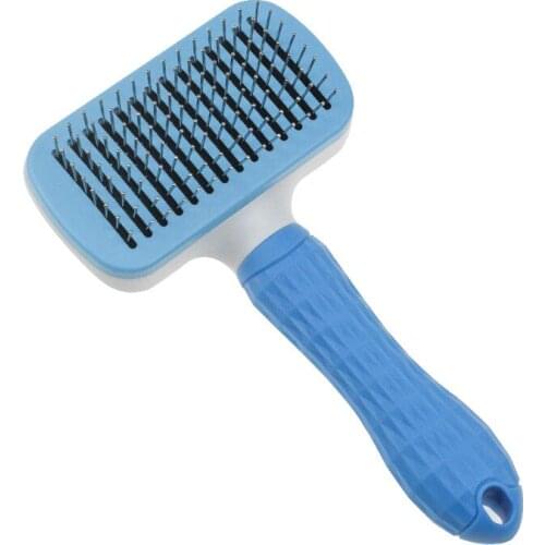 Pet Comb Brush Removal Comb Grooming Cats Hair Remove Selfcleaning Flea Comb for Dogs Grooming Toll Automatic Hair Brush Trimmer