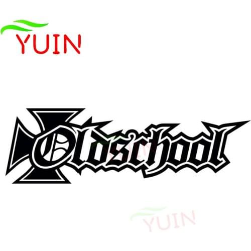 OLD SCHOOL Tuning Hardcore Car Sticker Creative PVC Window Bumper Decorative Accessories Motorcycle Waterproof Decal 15*5cm