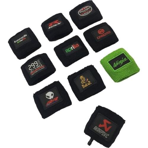 Universal Motorcycle Brake Fluid Reservoir Clutch Tank Oil Cup Cover Socks For Suzuki GSXR Honda Yamaha Kawasaki all years