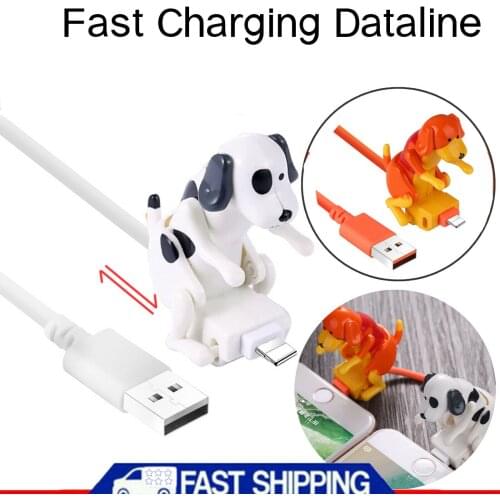 Funny Humping Dog Fast Charger Cable Charging Line Cute Fast Charging Power Date Cable Dropshipping
