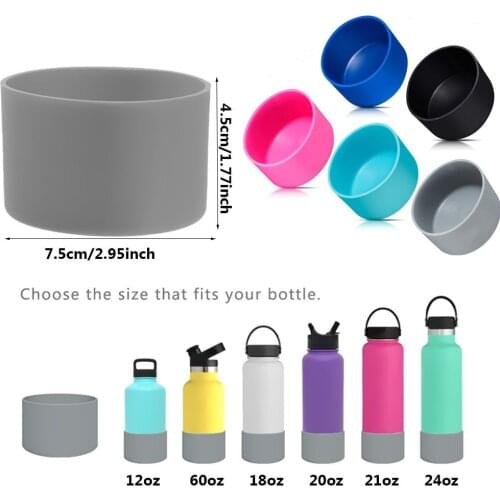 1 PC New Silicone Boot for Water Bottle Water Bottle Anti-Slip Bottom Sleeve Cover for Water Bottle Accessories
