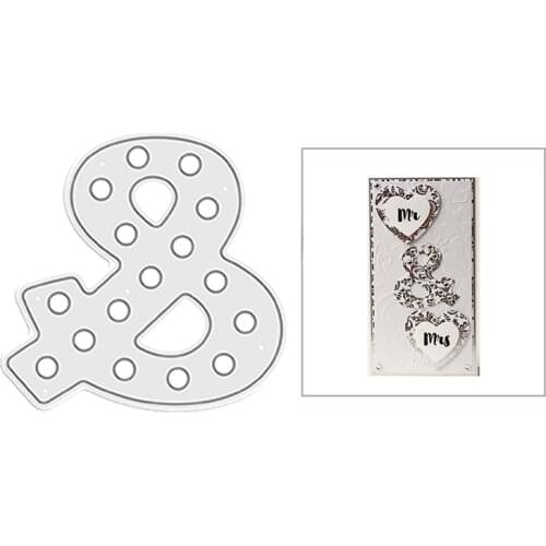 2021 New Dotted & Symbol Shape Metal Cutting Dies for DIY Scrapbooking Decoration and Card Making Paper Craft Embossing No Stamp