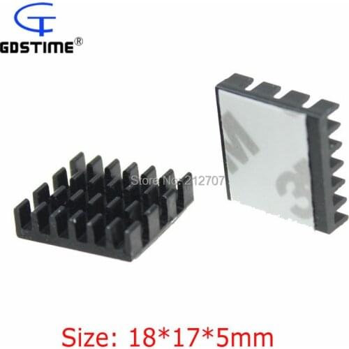 30pcs Gdstime Extruded Aluminum Heatsink 18x17x5mm Chip CPU GPU VGA RAM LED IC Cooling